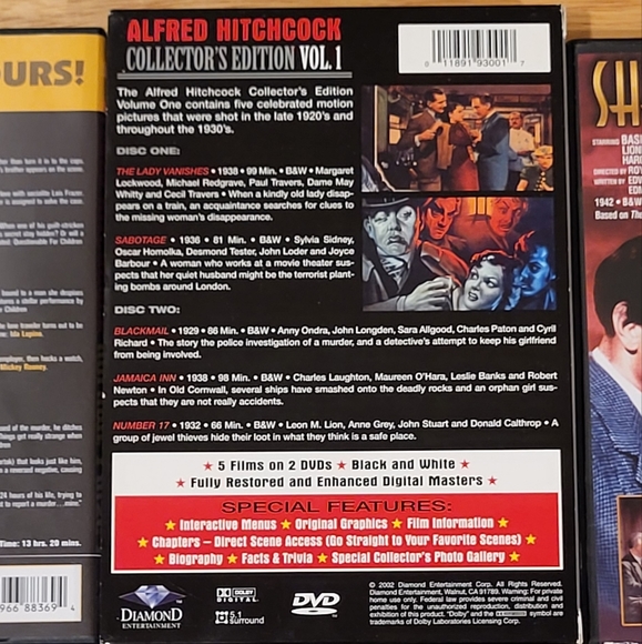 Classic Dvd lot hitchcock film noir sherlock holmes - Picture 7 of 8